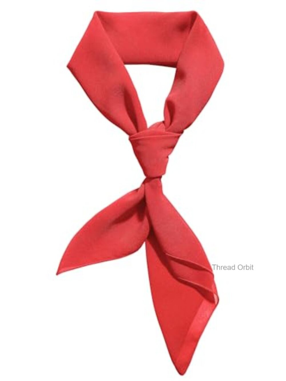 Chiffon Square Scarf 26x26 Ribbon Neck Sheer Bandana Hair Wrap